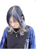 変形マッシュウルフのメンズインナーカラー！