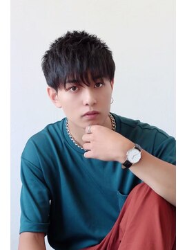 メンズカット バイ ソイクフ(メンズカット by SOY-KUFU) MEN'S HAIRクロスバングマッシュウルフ