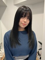 ラフ 立川(Laff)&nbsp;立川/レイヤーカット/顔周りカット/黒髪ロング/シャギーレイヤー