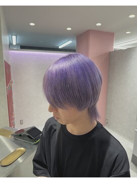 プライズ 成増店(prize) ラベンダーカラーハイトーンダブルカラーメンズ成増