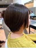 ショコラベージュ×ショートボブ