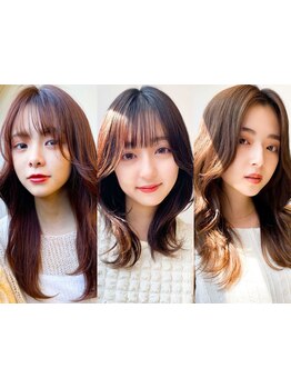 ＜北花田＞再現性の高さとデザイン力が人気の秘密。顔周りの繊細なカットで魅力を引き出します♪