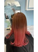 グラデーションレッドピンク