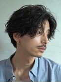 心斎橋ツイストパーマメンズマッシュスパイラルパーマウルフ●