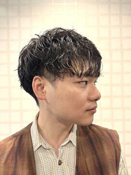 銀座マツナガ 浅草店 セット時短軽めマッシュベースツーブロック刈り上げ