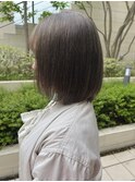透明感グレージュカラー/ブリーチ1回/春夏カラー