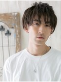 アースカラーニュアンスパーマ決まるショートZ上尾