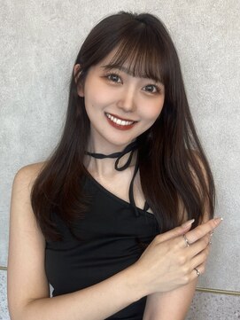 ルームバイシー 新宿(Loom. by Sea) ＊シンプルワンカール×チョコレートブラウン【新宿/韓国ヘア】