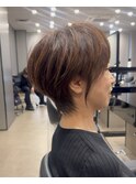 大人ショートヘア 40代50代60代ヘア 白髪 大阪ショートヘア 梅田