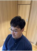 自然なスパイラルパーマ