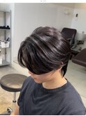 毛流れセンターパートウルフ