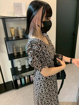 ペレ 原宿(PELE) ダブルカラー/ケアブリーチ/羽エクステ/原宿