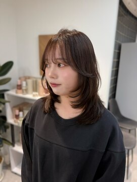 ザシェノンウメダ(THA CHAINON UMEDA) イメチェン/ピンクベージュ/アンブレラカラー/前髪/心斎橋