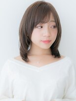 カバーヘア ブリス 北浦和(COVER HAIR bliss)&nbsp;大人美人黒髪アッシュミディアムレイヤーカットX北浦和30代40代