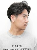 メンズカットセンターパートリバースツーブロックマッシュ0605