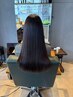 【乾かすだけで美髪へ♪】カット+髪質改善ストレート ¥31900