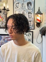 イーストサイドバーバーショップ(EAST SIDE BARBER SHOP)&nbsp;スパイラルパーマ×マンバン