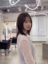 エシカ(ethica)&nbsp;【ethica_南船場】ミディアムレイヤー×シースルーバング×暗髪