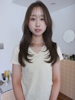 ネルケ 立川(nelke)&nbsp;ダブルカラーグレージュ顔周りレイヤーシースルーバング透明感立