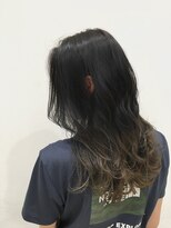 オリジン サロン(THE ORIGIN'S SALON) バレイヤージュグラデーションカラー カーキブルージュ