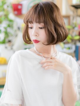 カバーヘア イヴ 戸頭店(COVER HAIR EVE) *EVE戸頭*前下がり＆くせ毛風カールのエアリーボブｂ