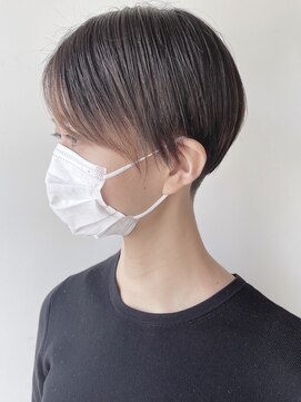 モリオフロムロンドン 原宿本店(morio from London) 【morio 原宿】刈り上げマッシュショート　前髪インナーカラー