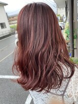 ソポププ(sopo pupu)&nbsp;ブリーチなしピンクレッド