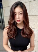 デジタルパーマミニウルフテラコッタくすみブルー20代30代40代