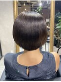 大人可愛い丸みショートボブ/ULTOWAトリートメント/髪質改善