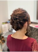 20代30代40代♪お呼ばれ大人かわいい編み込み風アレンジ