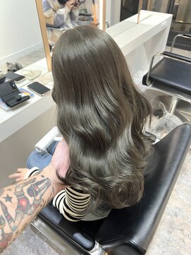 ロエ 恵比寿 代官山(ROE) グレージュマチルダボブインナーグレージュ前髪　髪質改善