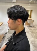MEN'S HAIRアッシュブラックカルマパーマ