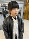 メンズウルフカットメンズライク中性ウルフカットマッシュウルフ