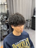 波巻きパーマ