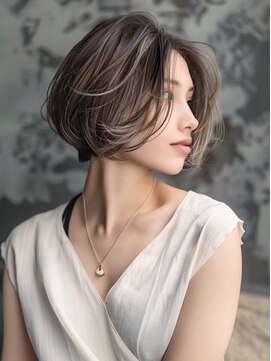 アルトリスト(Altruist Aging×HAIR&SPA) ◎ダークアッシュ大人ガーリーボブ着物似合わせカット/髪質改善