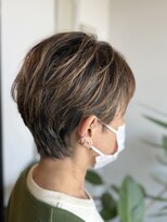 アンディ ニジュウサンド クリエイション(and D 23℃ creation)&nbsp;ショート/ハイライト/白髪ぼかし/ベリーショート