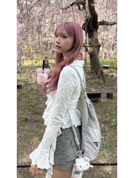 ロテ 名古屋 名駅店(Lote.) ホワイトグレージュ/デジタルパーマ/チェリーブラウン/名古屋