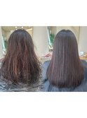 縮毛矯正beforeafter