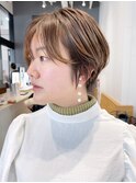 韓国ヘアボブショートブロンドホワイトベージュ_ba366551