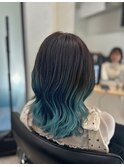 夏に大人気！エメラルドグラデーションカラー
