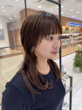 ピークアブー アヴェダ 池袋東武(PEEK-A-BOO AVEDA) ハッシュカットウルフカットレイヤーカットロングミディアム