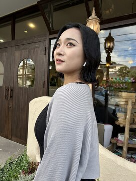 ピケ(pique) ★ボブ x 外はねワンカール/ショート/暗髪/20代/30代/40代