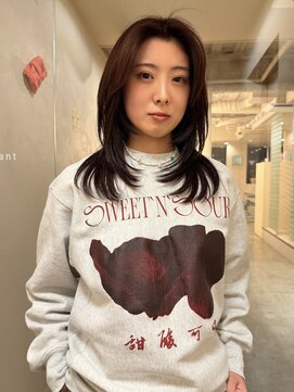 セミロングレイヤー