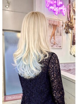 シェルティ フィエル(Shelltie Fiel) 【ケアブリーチ】アンブレラ水色カラー【シェルティフィエル】