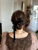 アパートメントヘアー&nbsp;佐賀/ヘアセット/ヘアアレンジ/結婚式/二次会/成人式/リボン