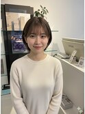 デザインカラーツートンカラーハッシュカット白髪ぼかし縮毛矯正