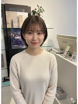 ヘアーアートシフォン 池袋西口店(Hair art chiffon) デジタルパーマ/ミルクティーブロンド/四角/髪質改善/白髪染め