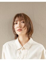 在り家 別邸(bettei) 《在り家 別邸》ウルフカット×ブリーチなしミルクティベージュ