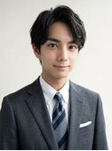 メンズパーママッシュニュアンスパーマ毛流れバーバースタイル