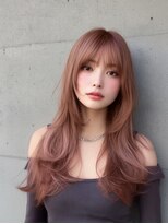 サロンドアイ(salon de i)&nbsp;くびれロングレイヤー × ピンクブラウン